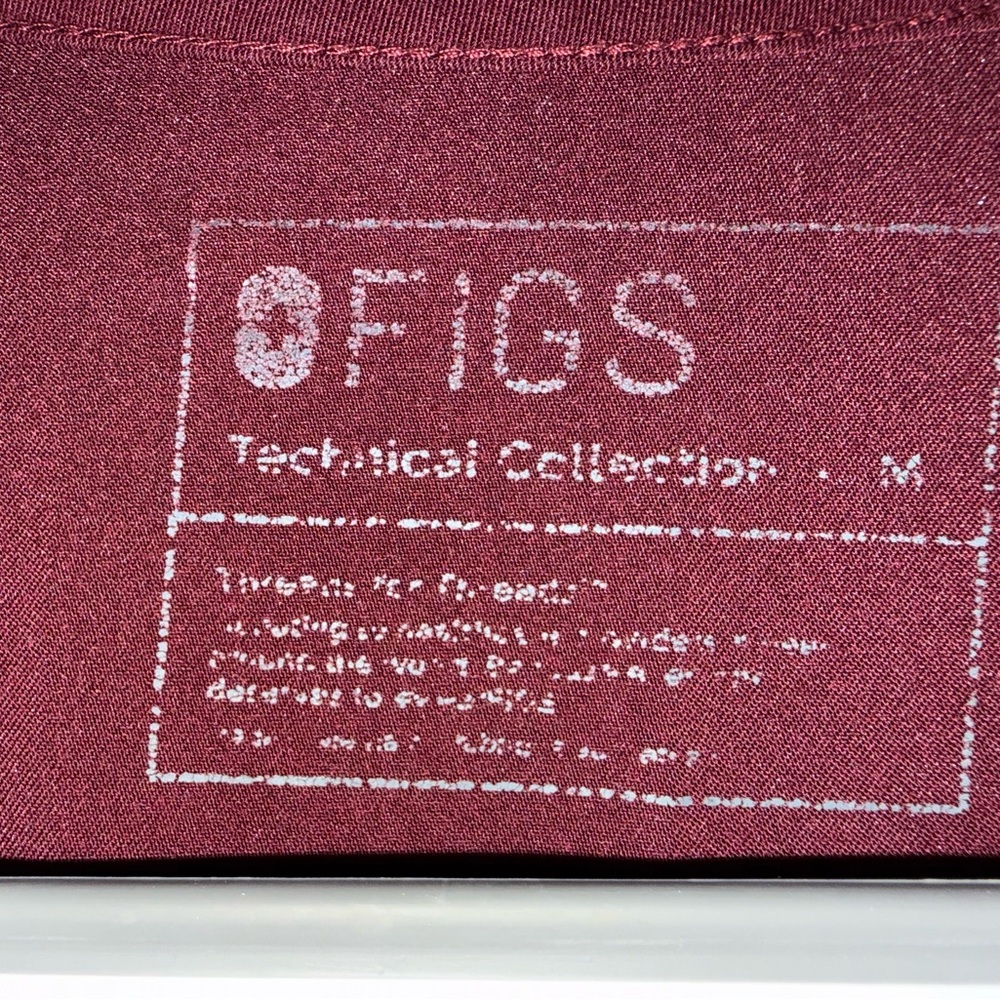 FIGS Technical Collection Top in Burgundy